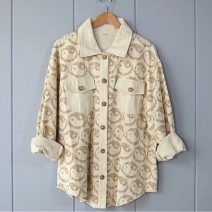 Andthewhy button up yin yang shirt size S